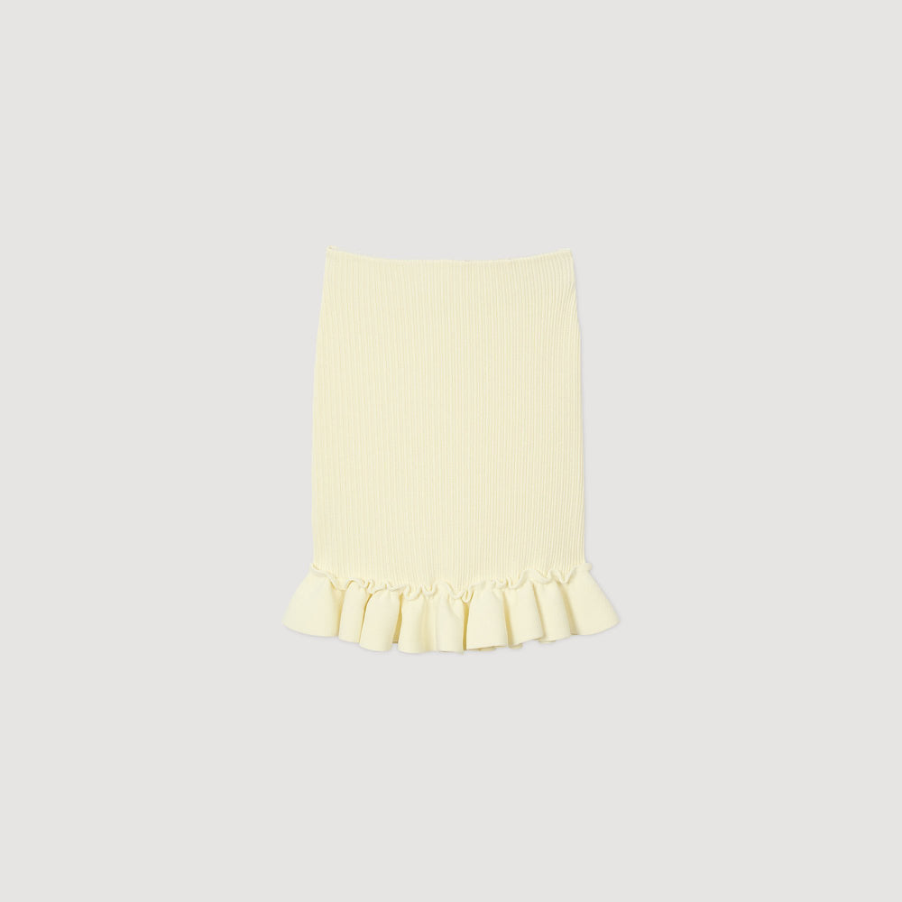 Sandro Women Knitted skirt with ruffle
