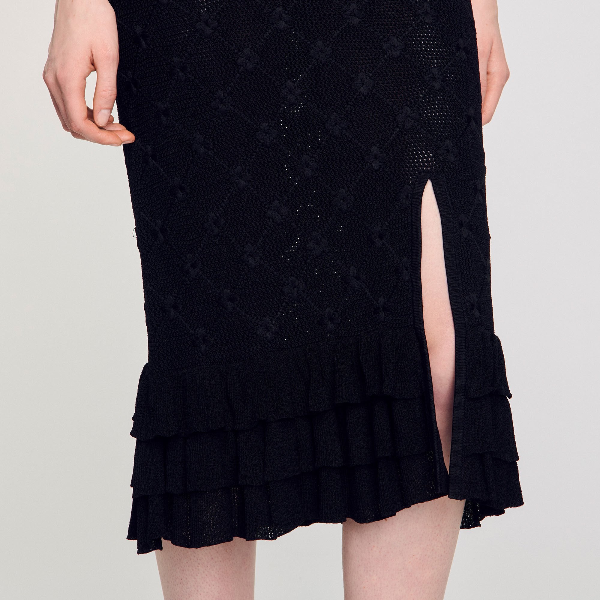 Sandro Women Knit midi skirt