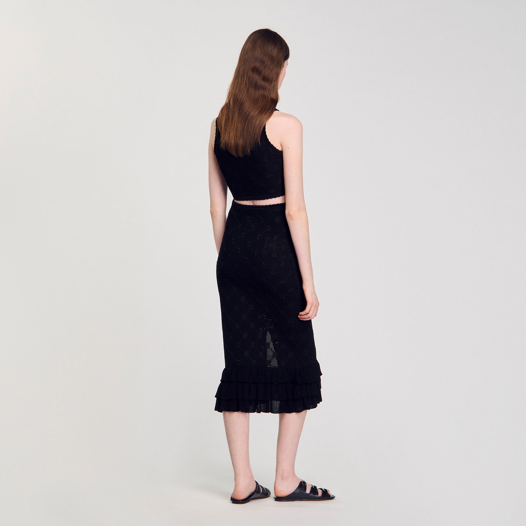 Sandro Women Knit midi skirt