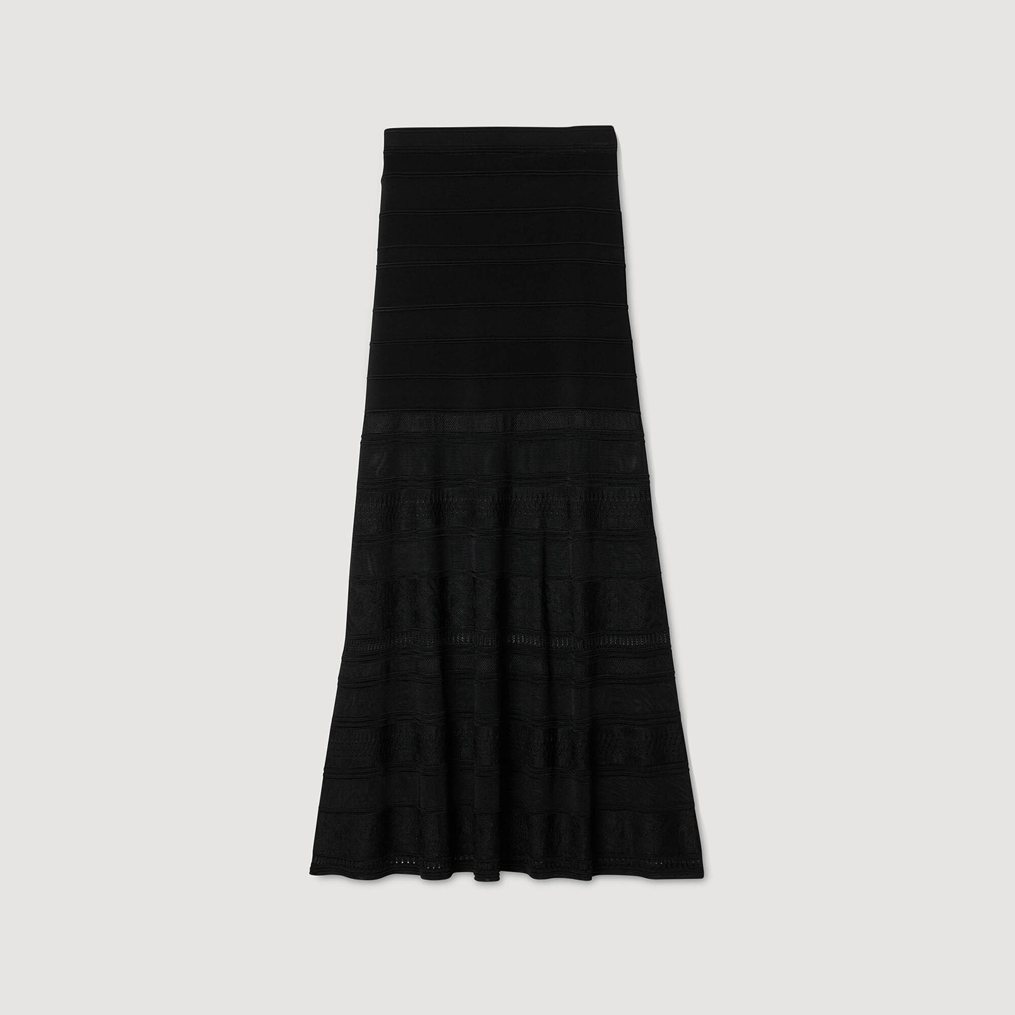 Sandro Women Maxi decorative knit skirt