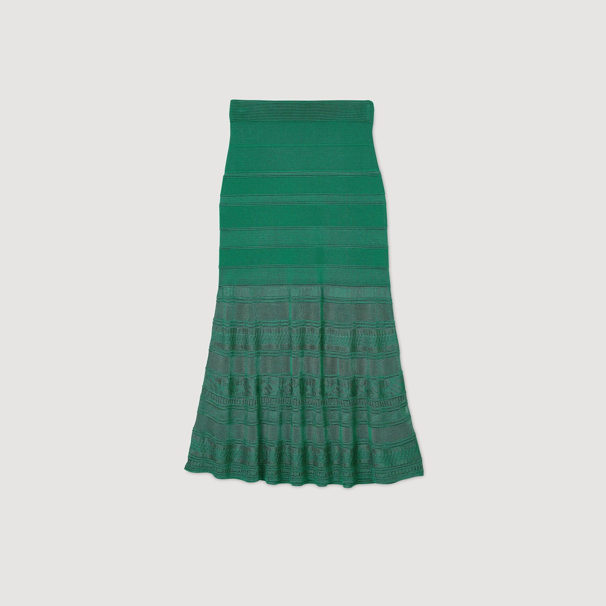 Sandro Women Maxi decorative knit skirt