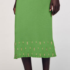 Sandro Women Maxi knit skirt with charms