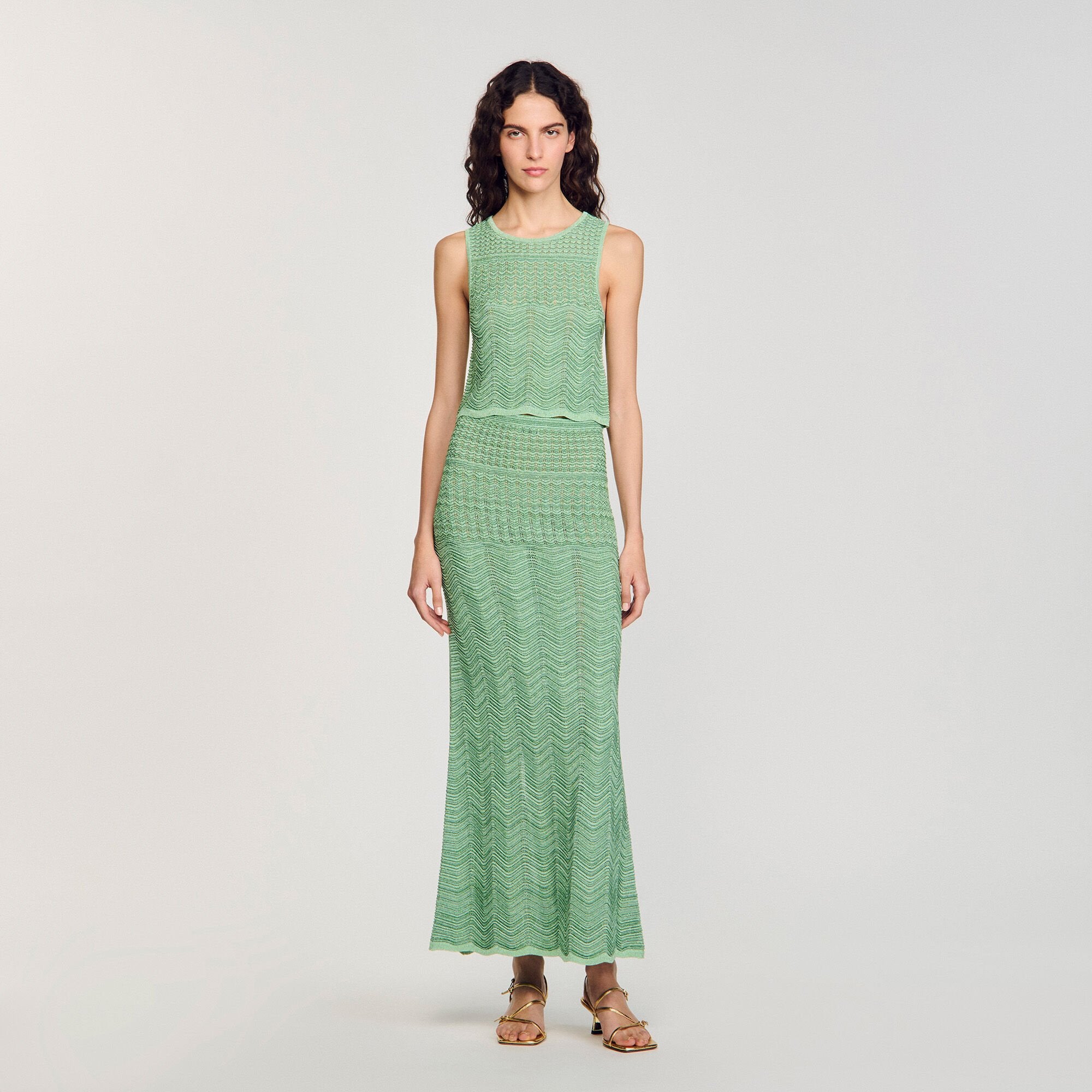 Sandro Women Maxi knit skirt