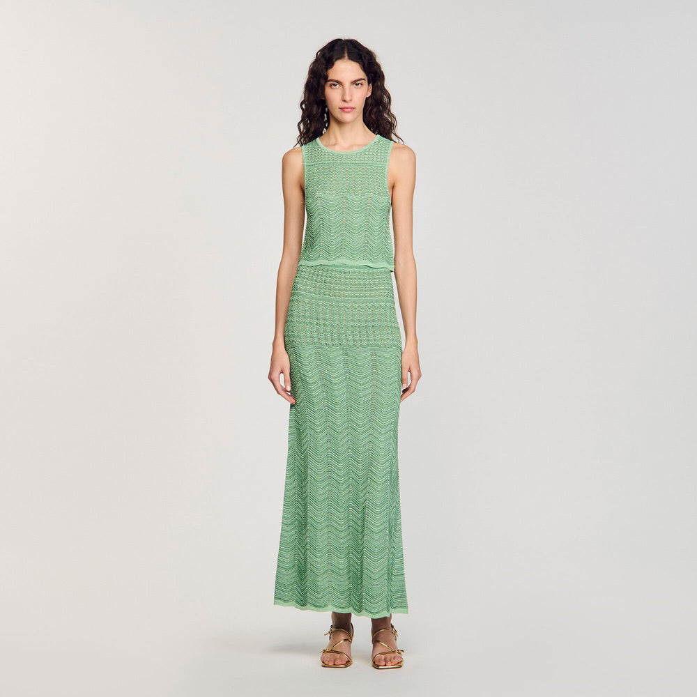 Sandro Women Maxi knit skirt