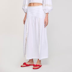 Sandro Women Maxi poplin skirt