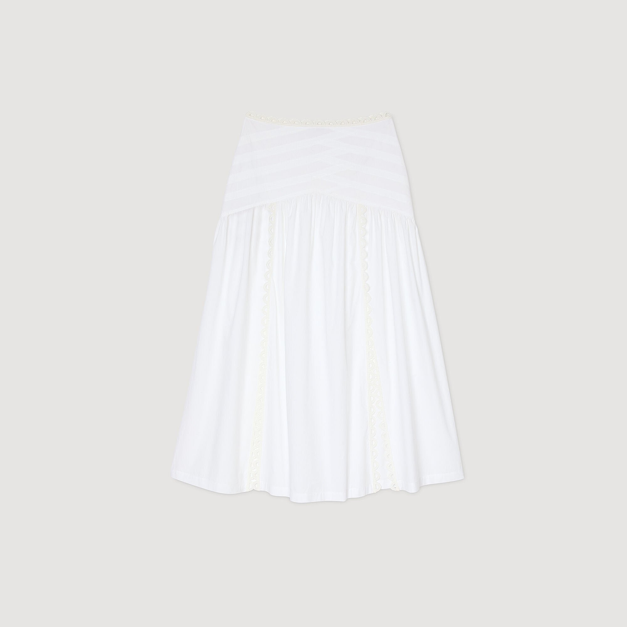 Sandro Women Maxi poplin skirt