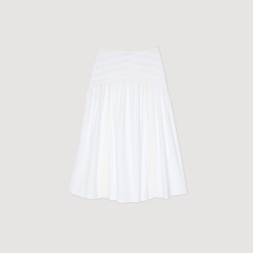 Sandro Women Maxi poplin skirt