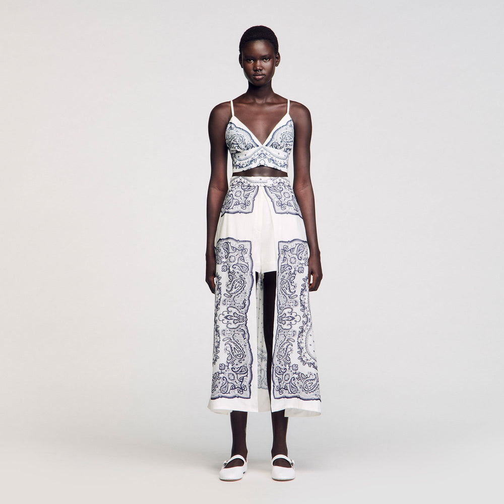 Sandro Women Bandana-motif skirt shorts