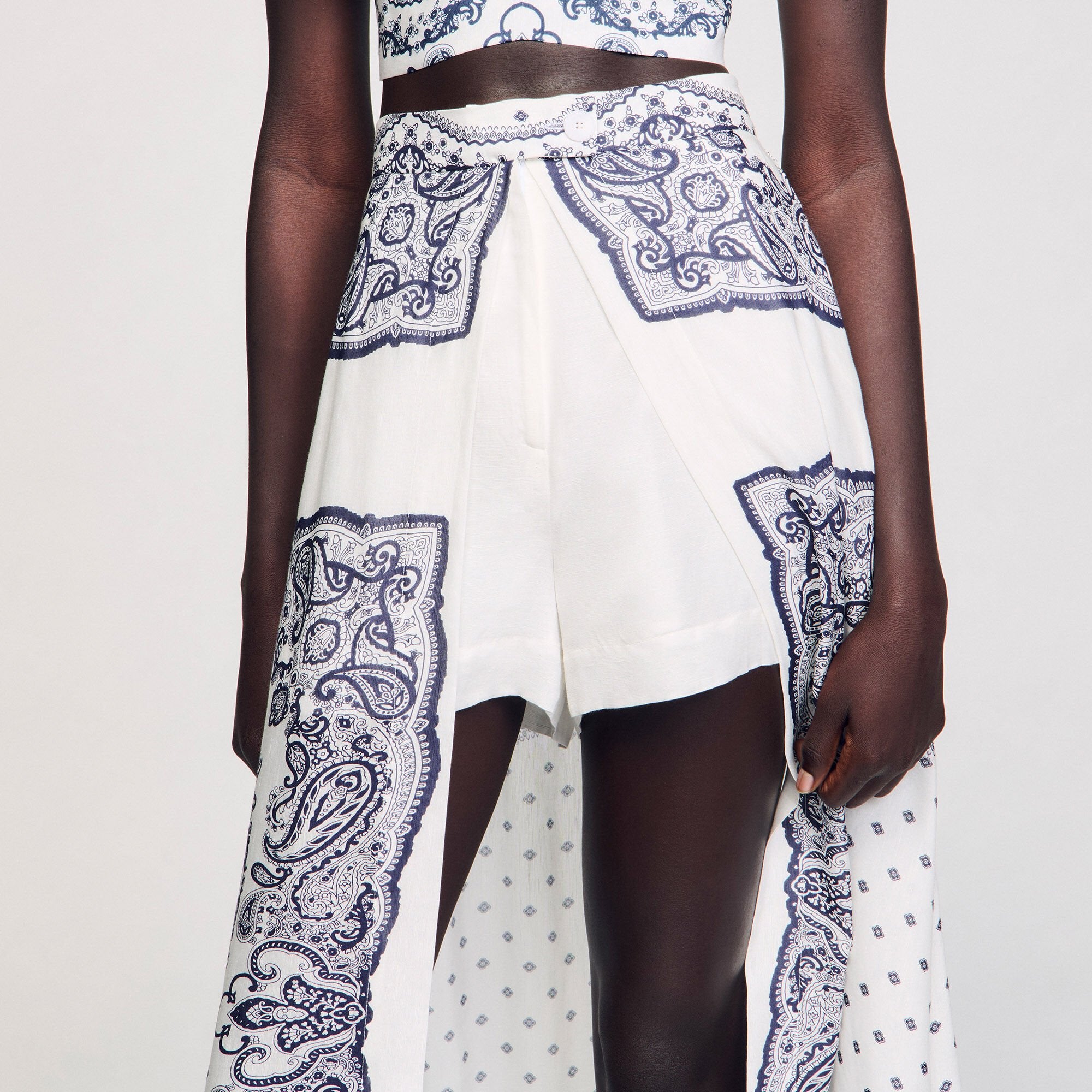 Sandro Women Bandana-motif skirt shorts