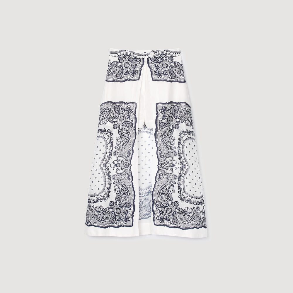 Sandro Women Bandana-motif skirt shorts