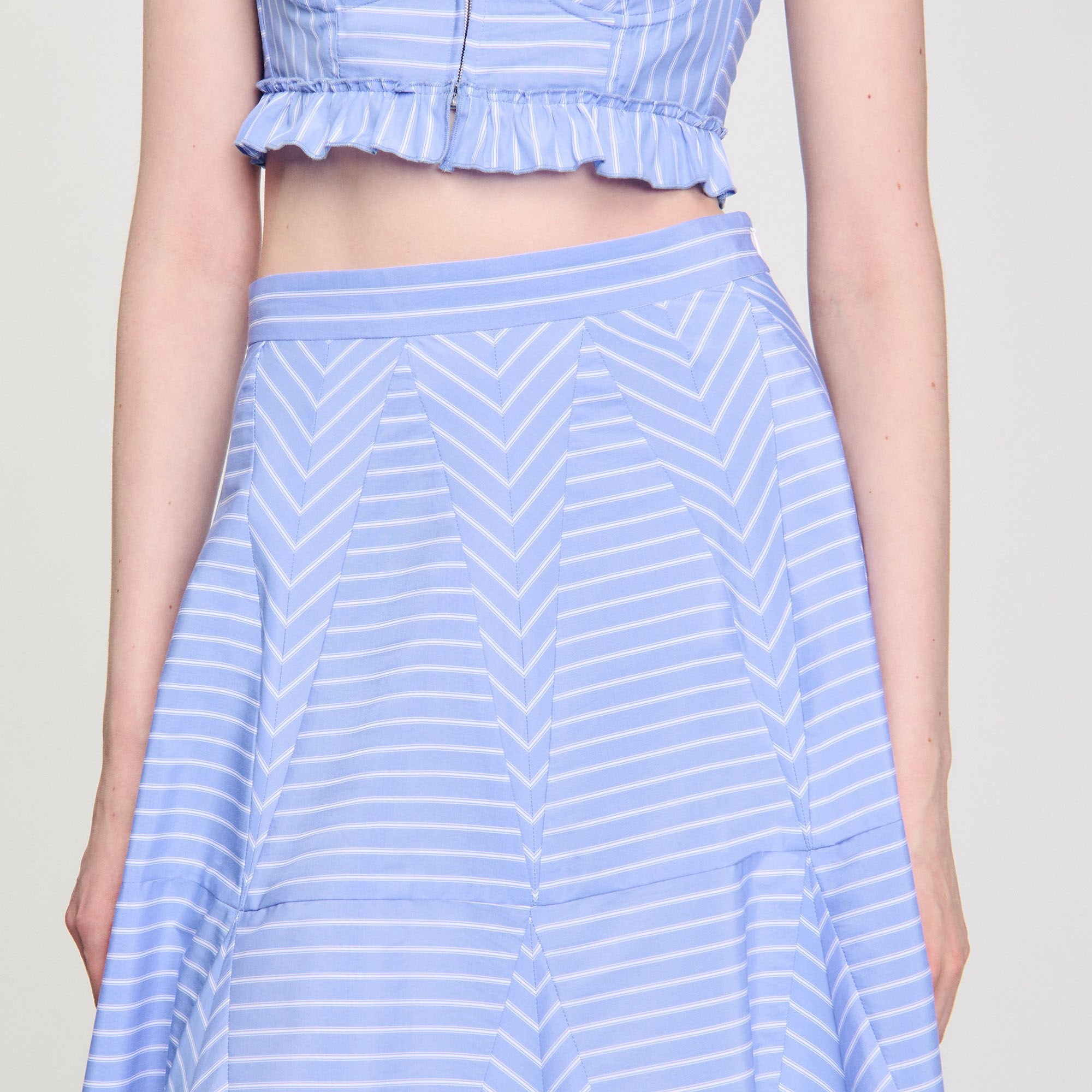 Sandro Women Maxi striped skirt
