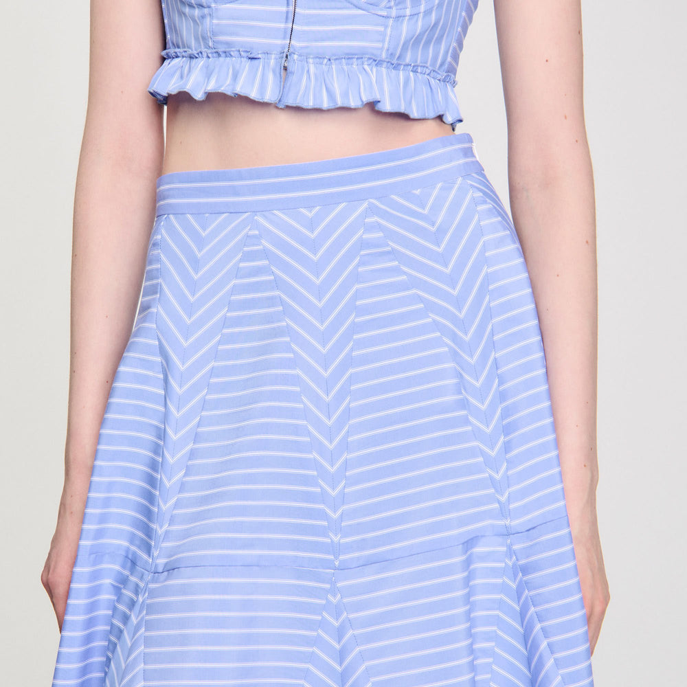 Sandro Women Maxi striped skirt