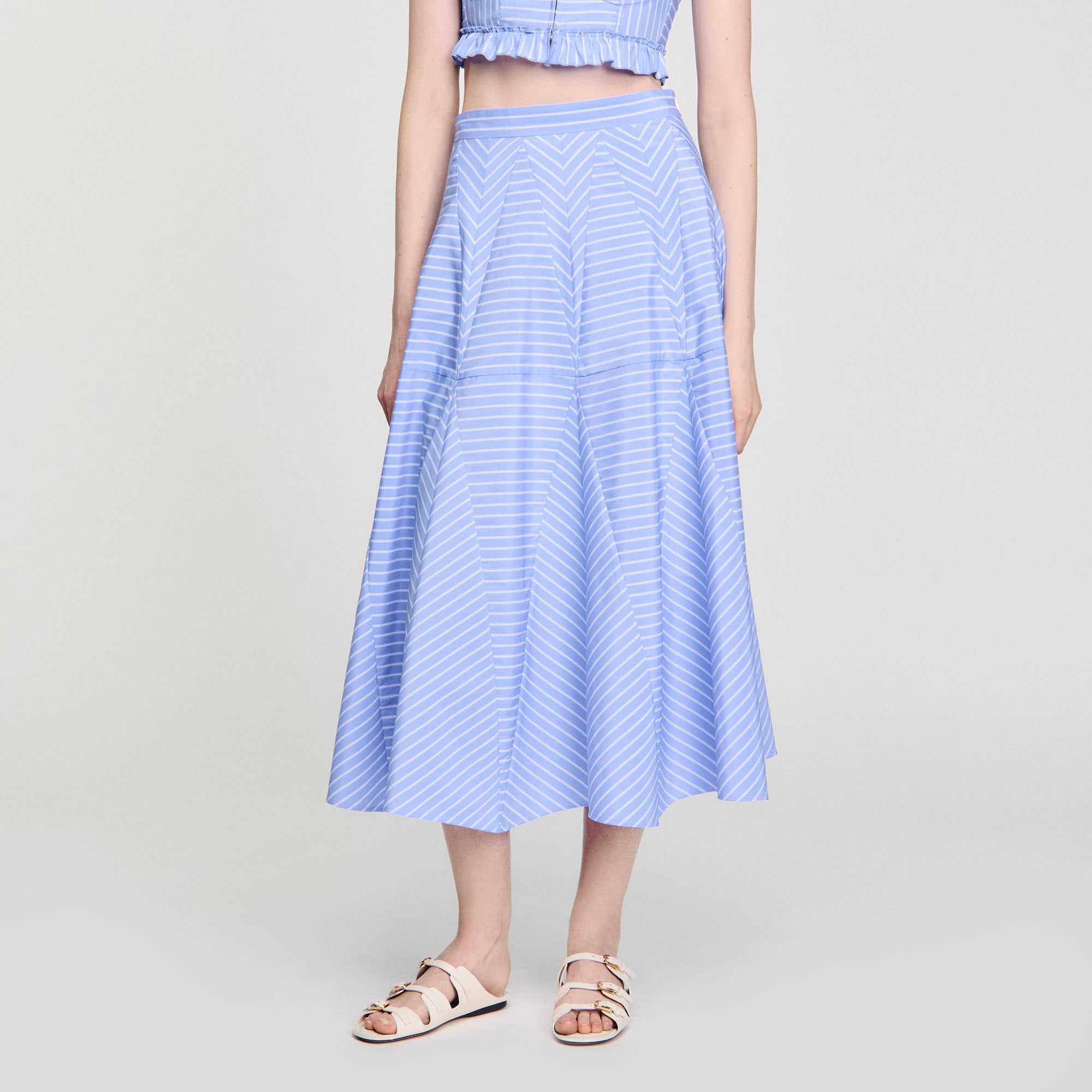 Sandro Women Maxi striped skirt