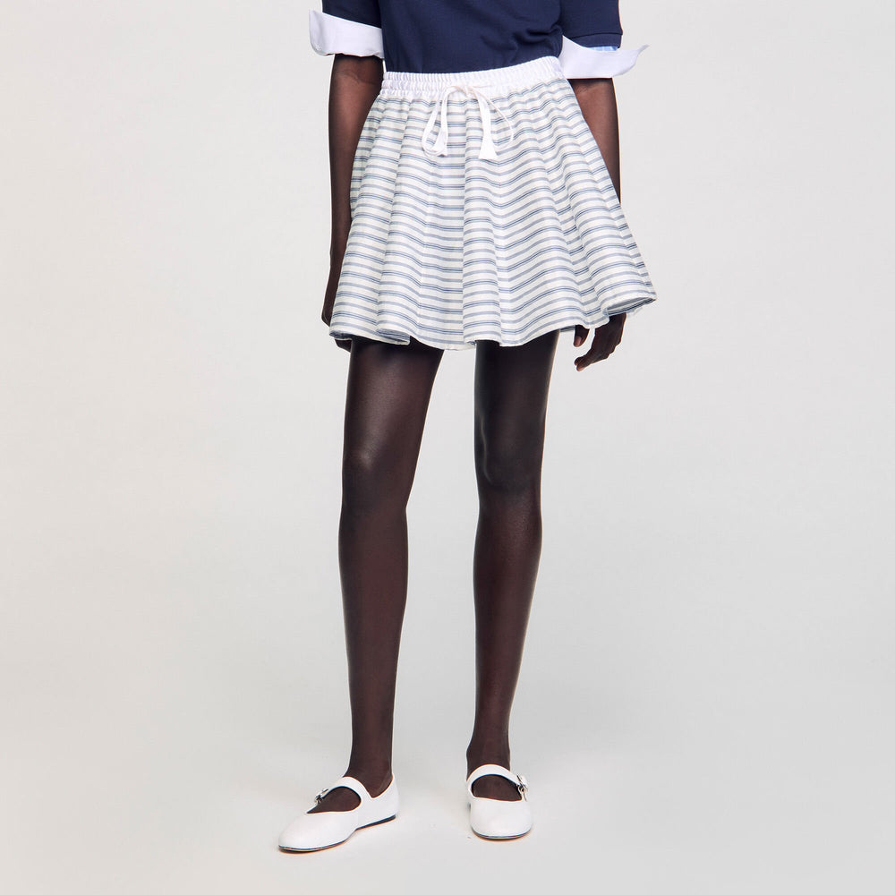 Sandro Women Spiral print skater skirt
