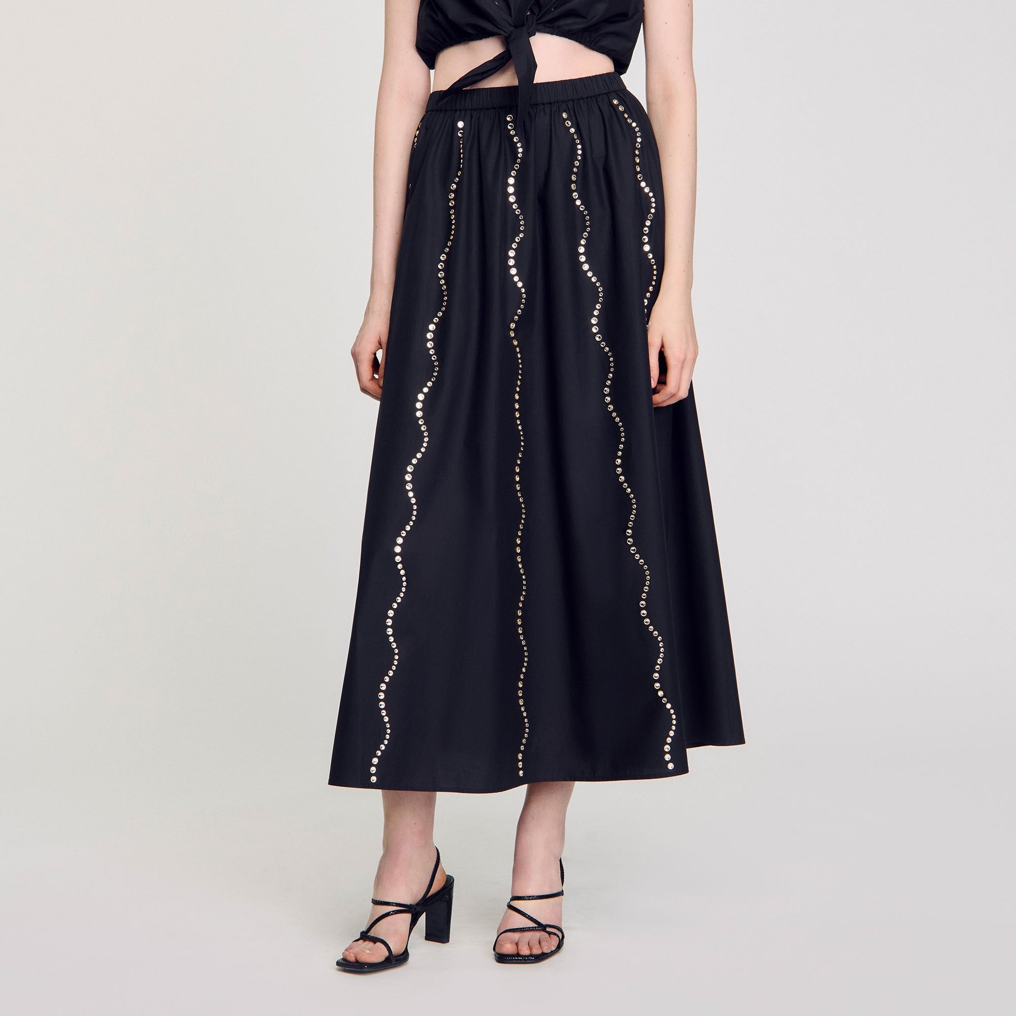 Sandro Women Maxi rhinestone skirt
