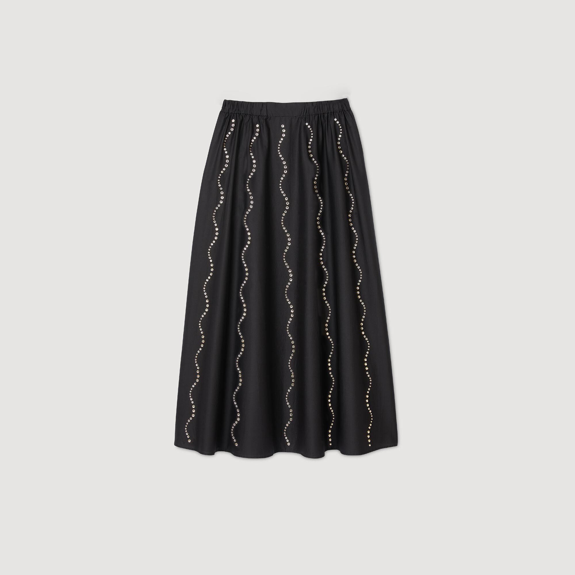 Sandro Women Maxi rhinestone skirt