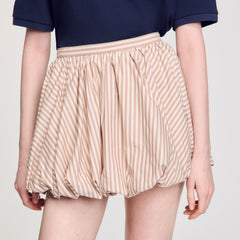 Sandro Women Striped bubble skirt