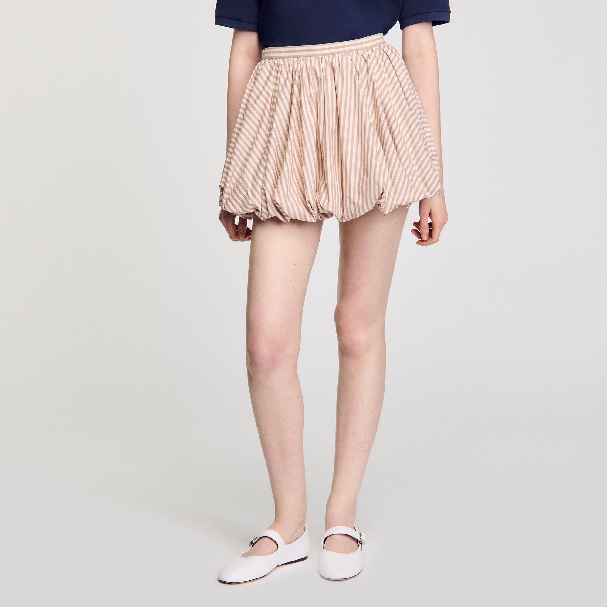 Sandro Women Striped bubble skirt