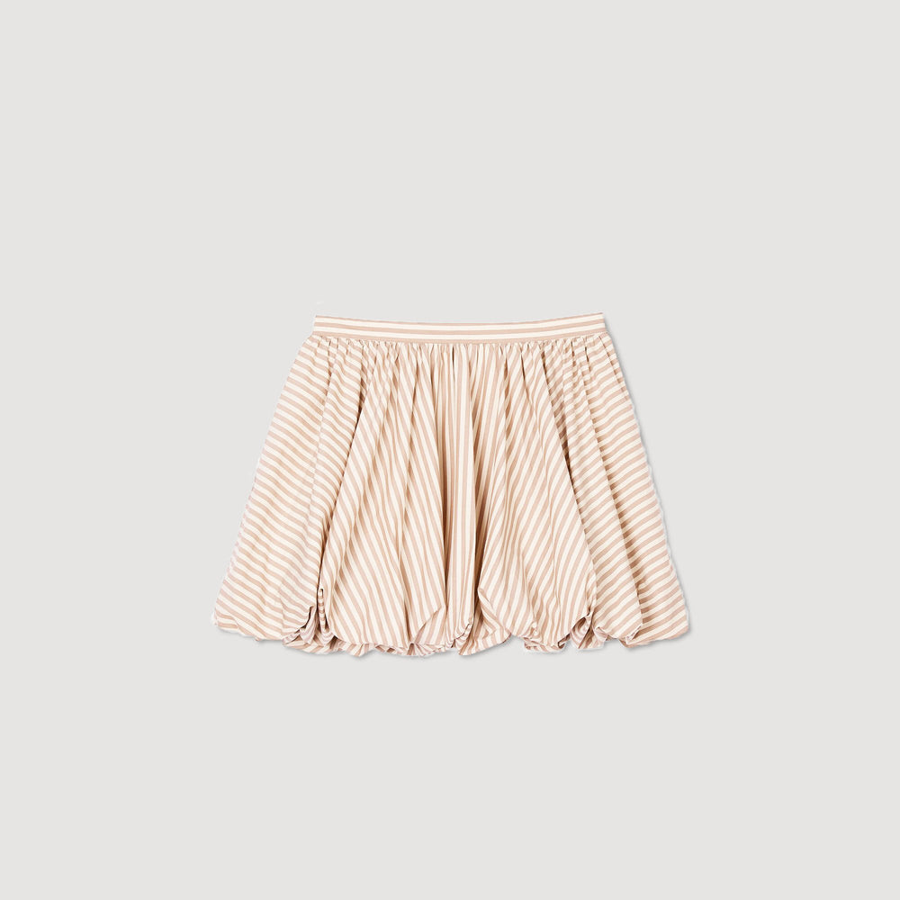 Sandro Women Striped bubble skirt