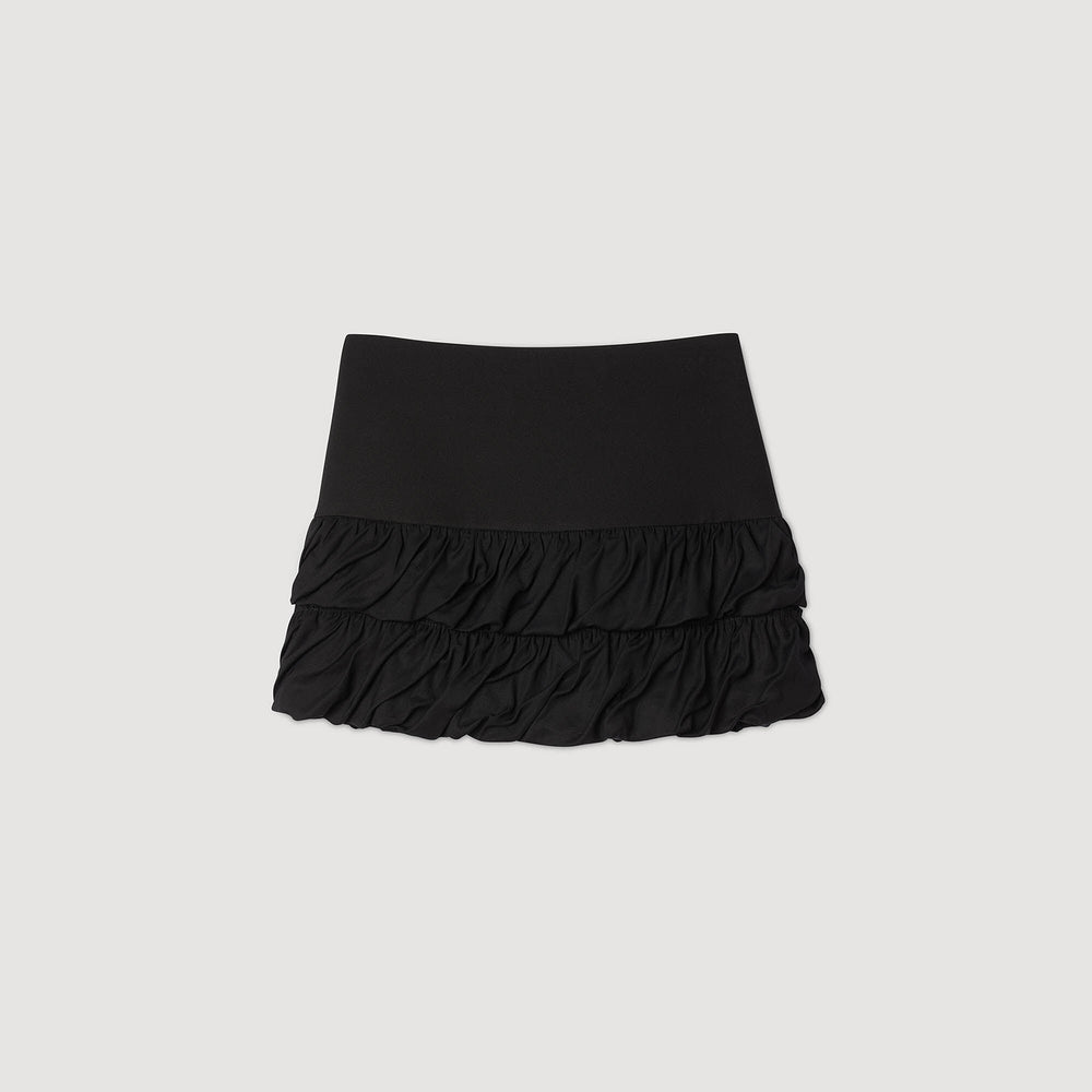 Sandro Women Mini ruffled skirt