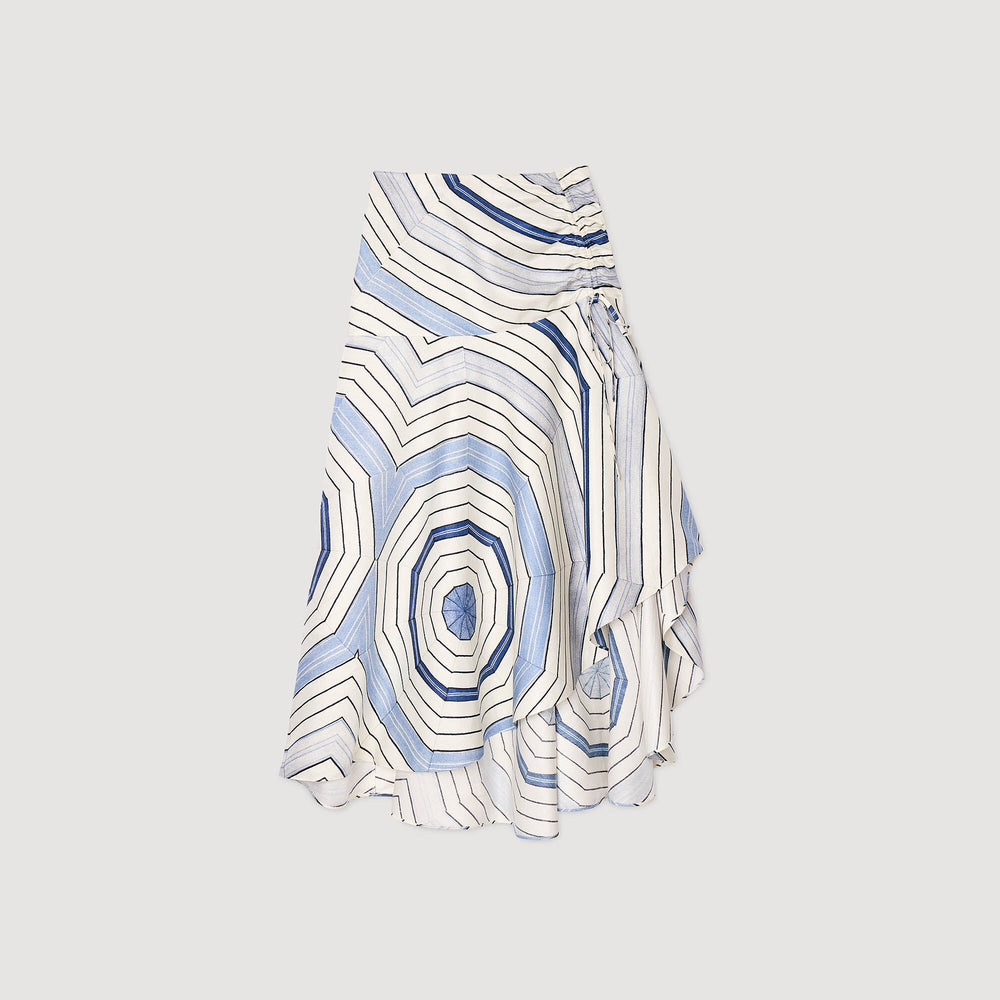 Sandro Women Spiral-motif maxi skirt