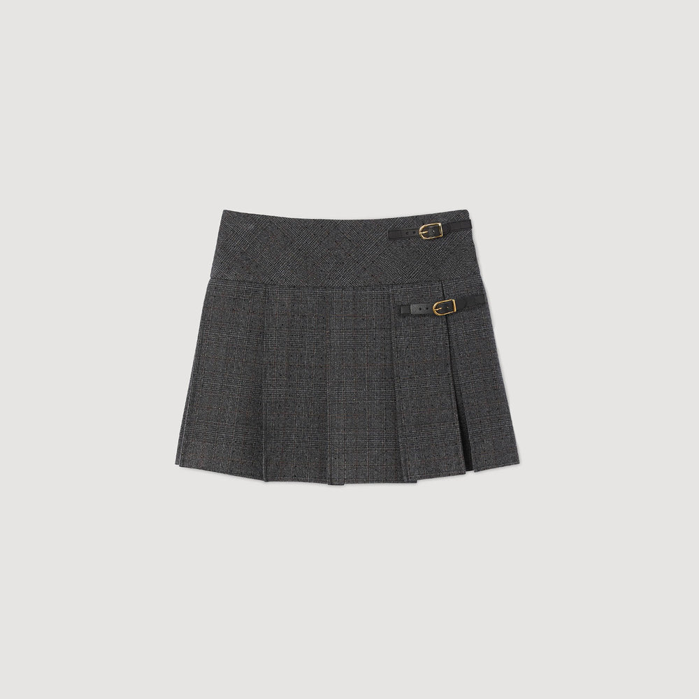 Sandro Women Mini rhinestone suit skirt