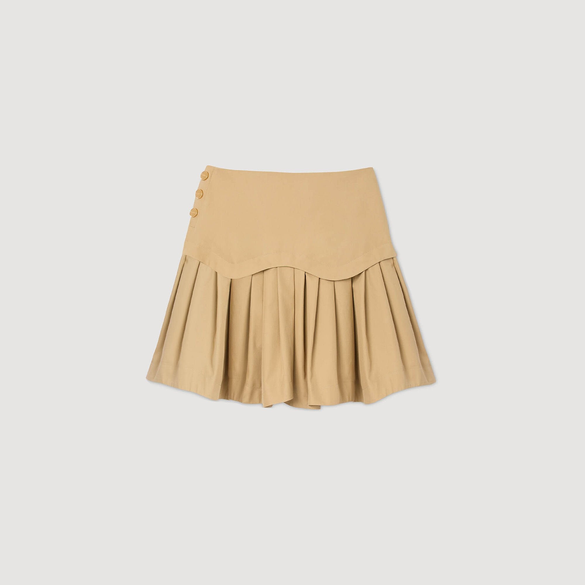 Sandro Women Mini flared pleated skirt