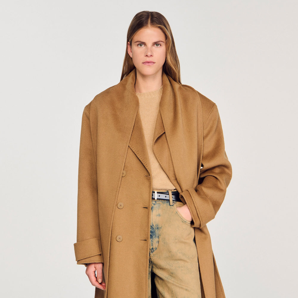 Sandro Women Oversized Wool Coat