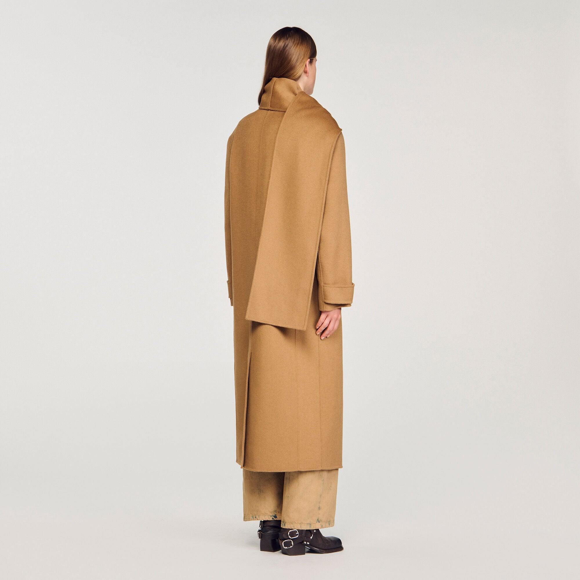 Sandro Women Oversized Wool Coat