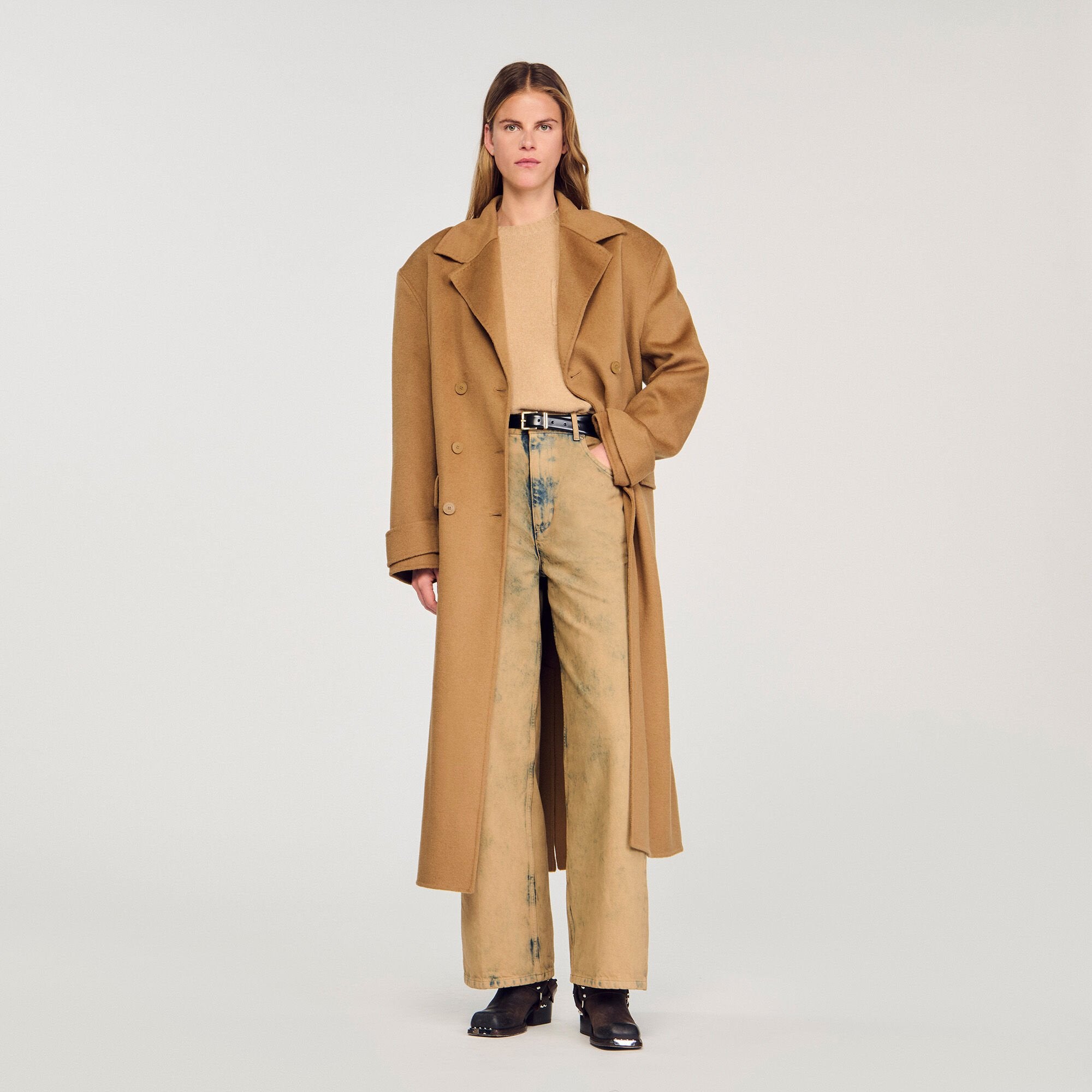Sandro Women Oversized Wool Coat