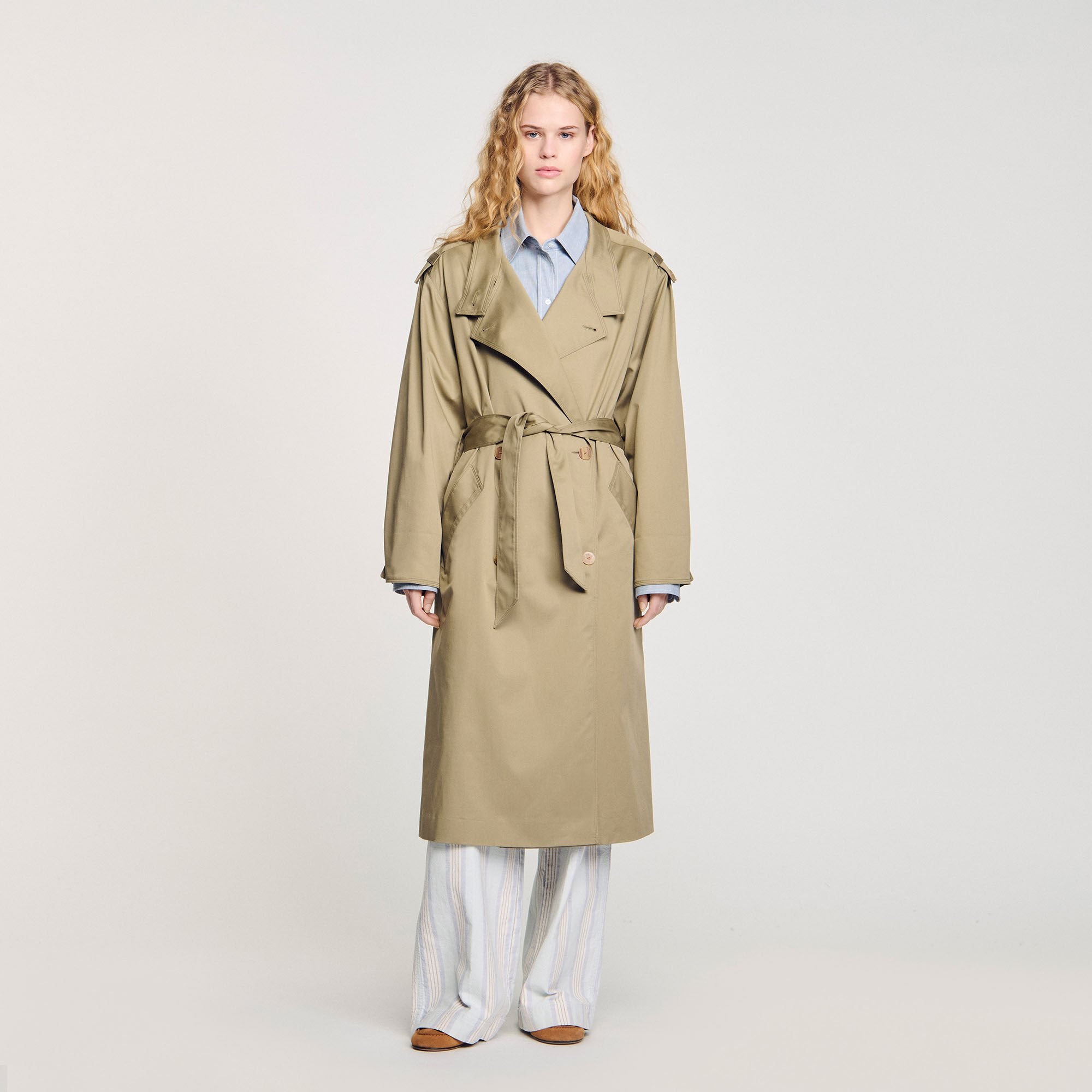 Sandro Women Belted trench coat