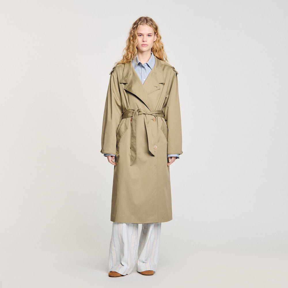 Sandro Women Belted trench coat