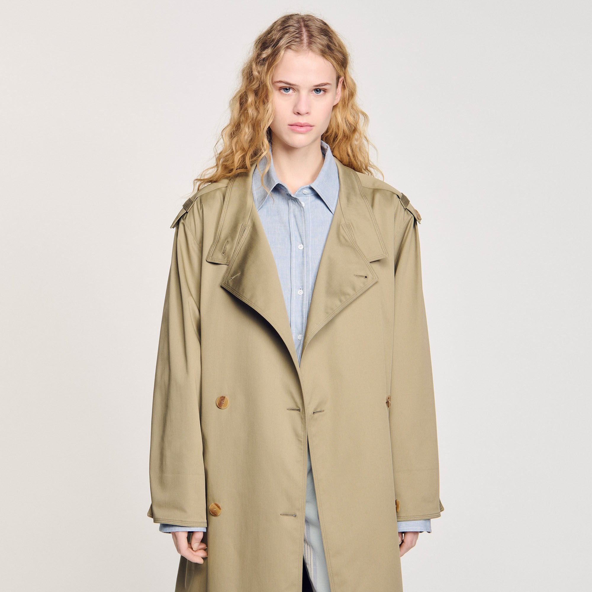 Sandro Women Belted trench coat