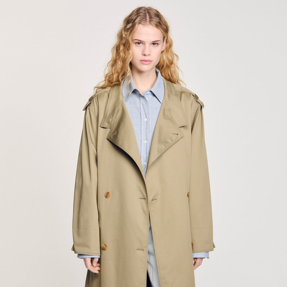 Sandro Women Belted trench coat