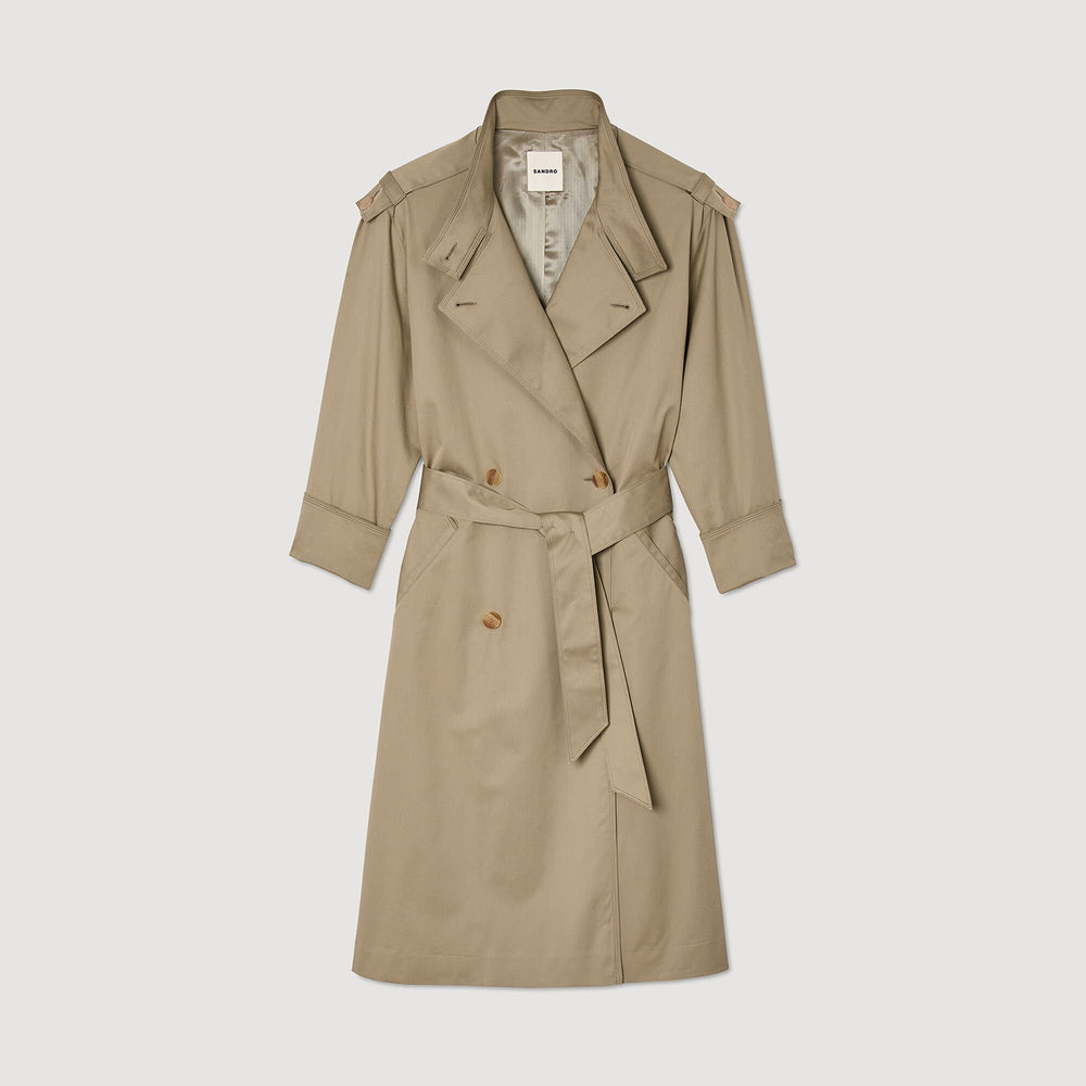 Sandro Women Belted trench coat