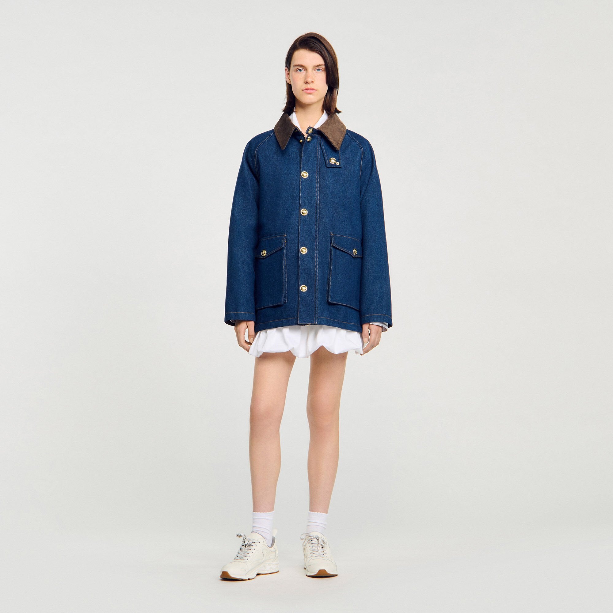 Sandro Women Denim workwear jacket