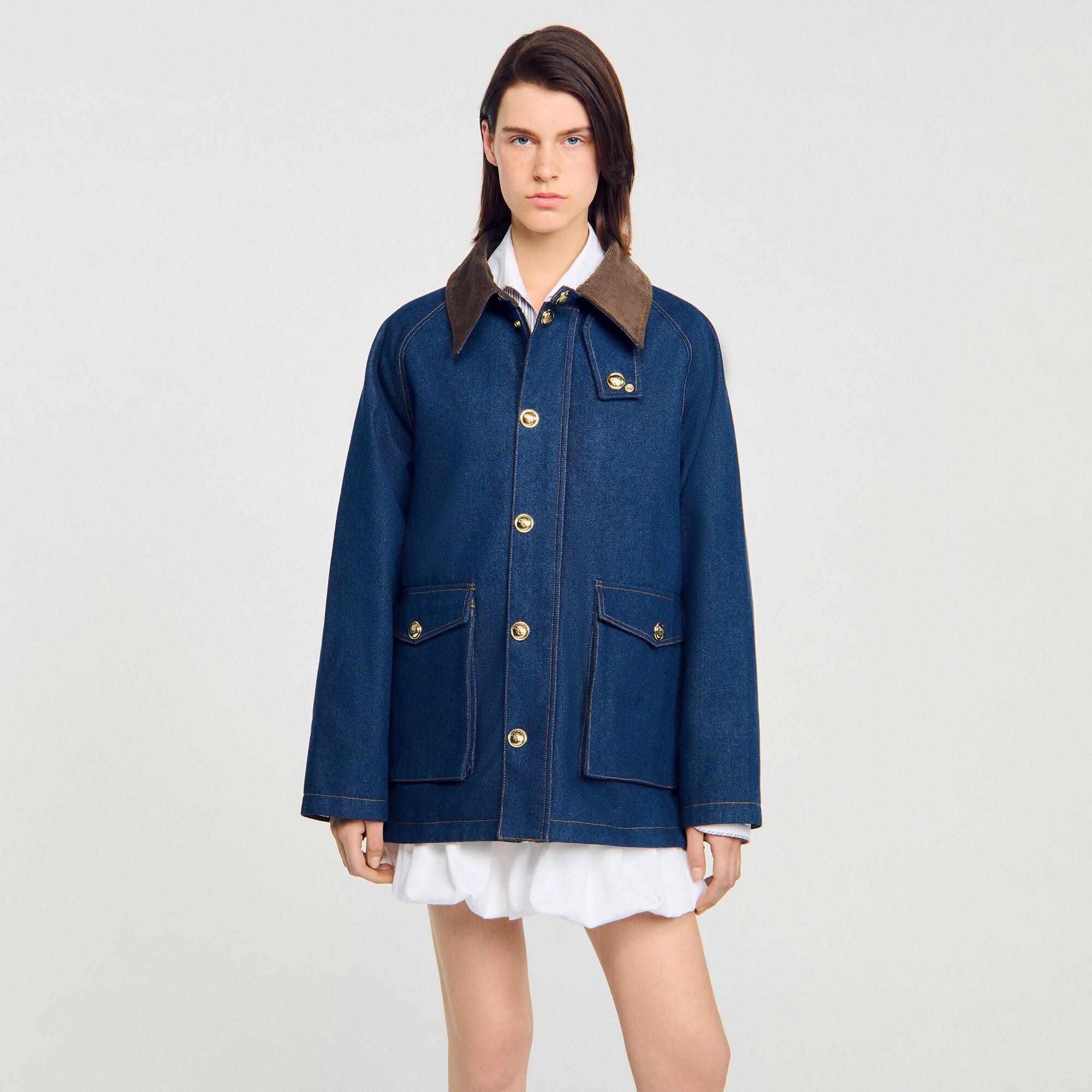 Sandro Women Denim workwear jacket