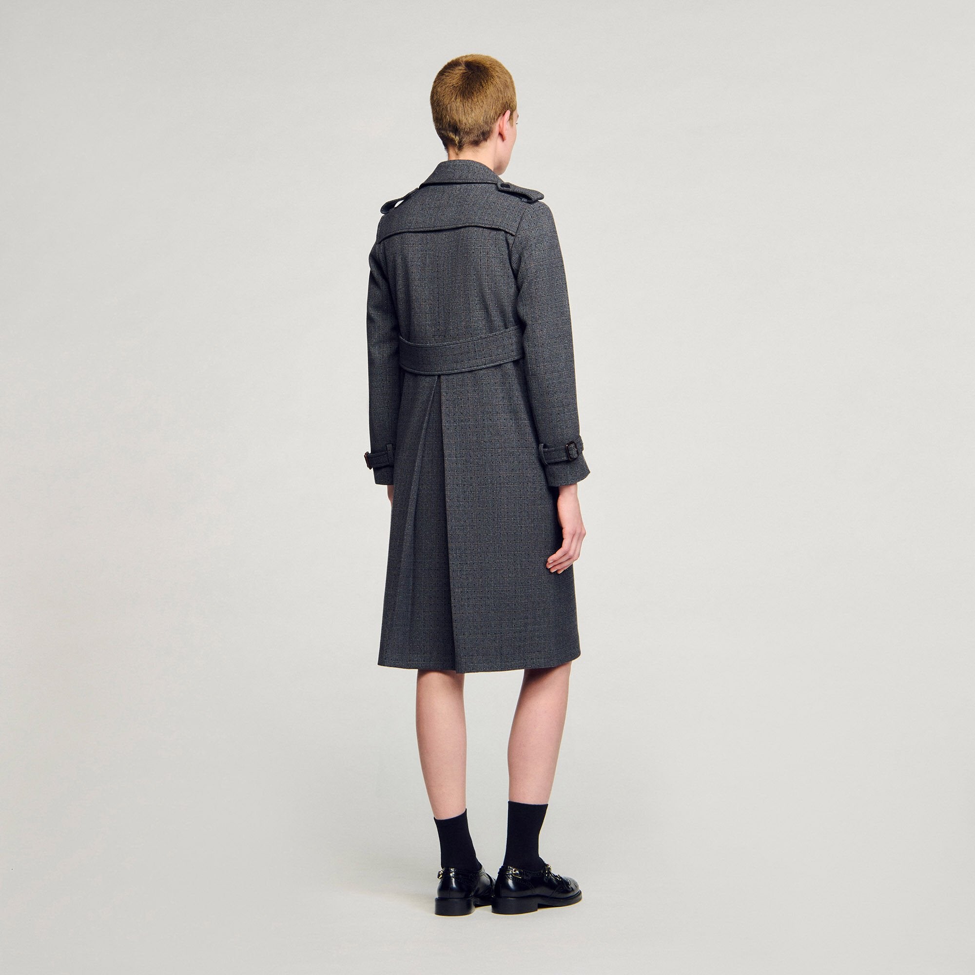 Sandro Women Rhinestone trench coat