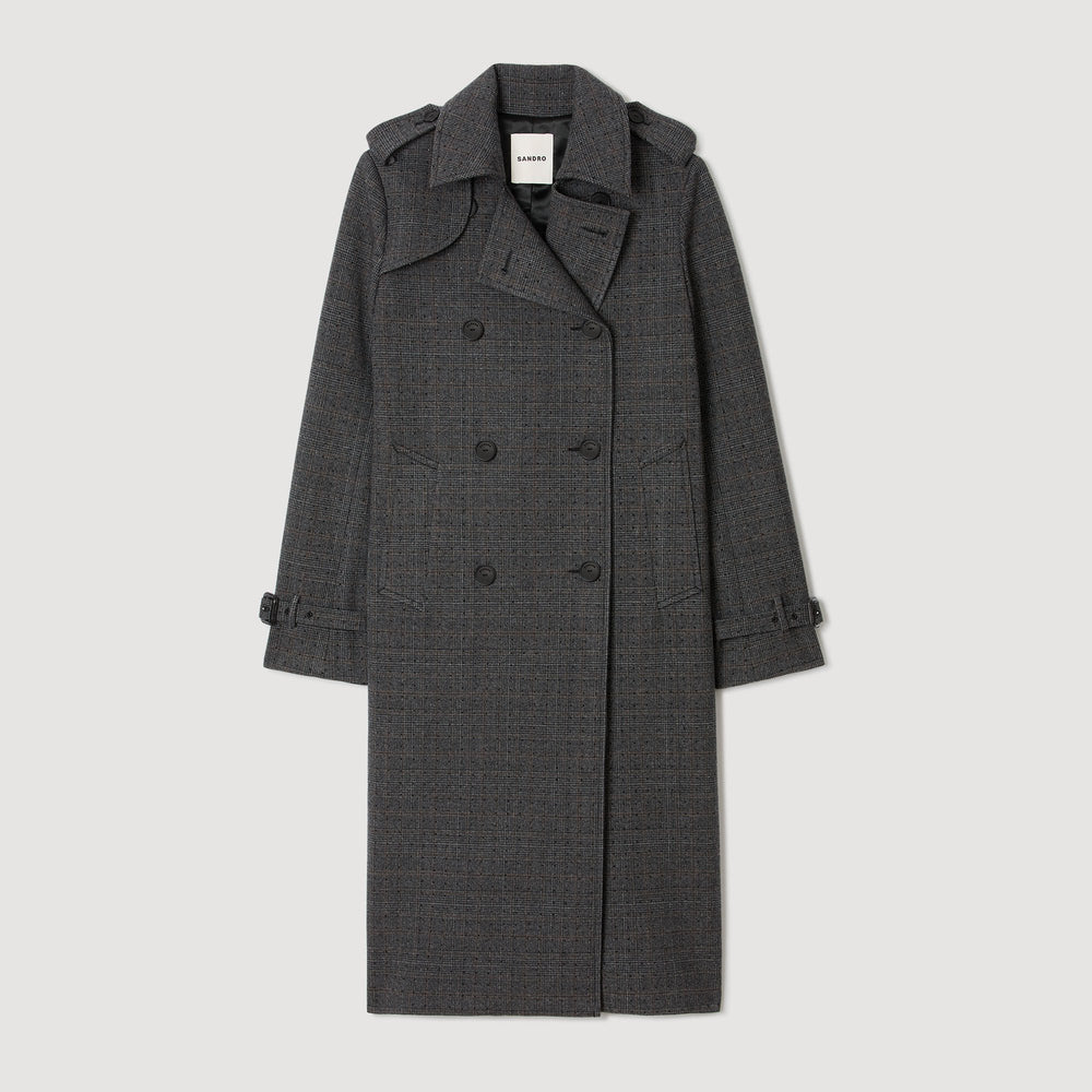 Sandro Women Rhinestone trench coat