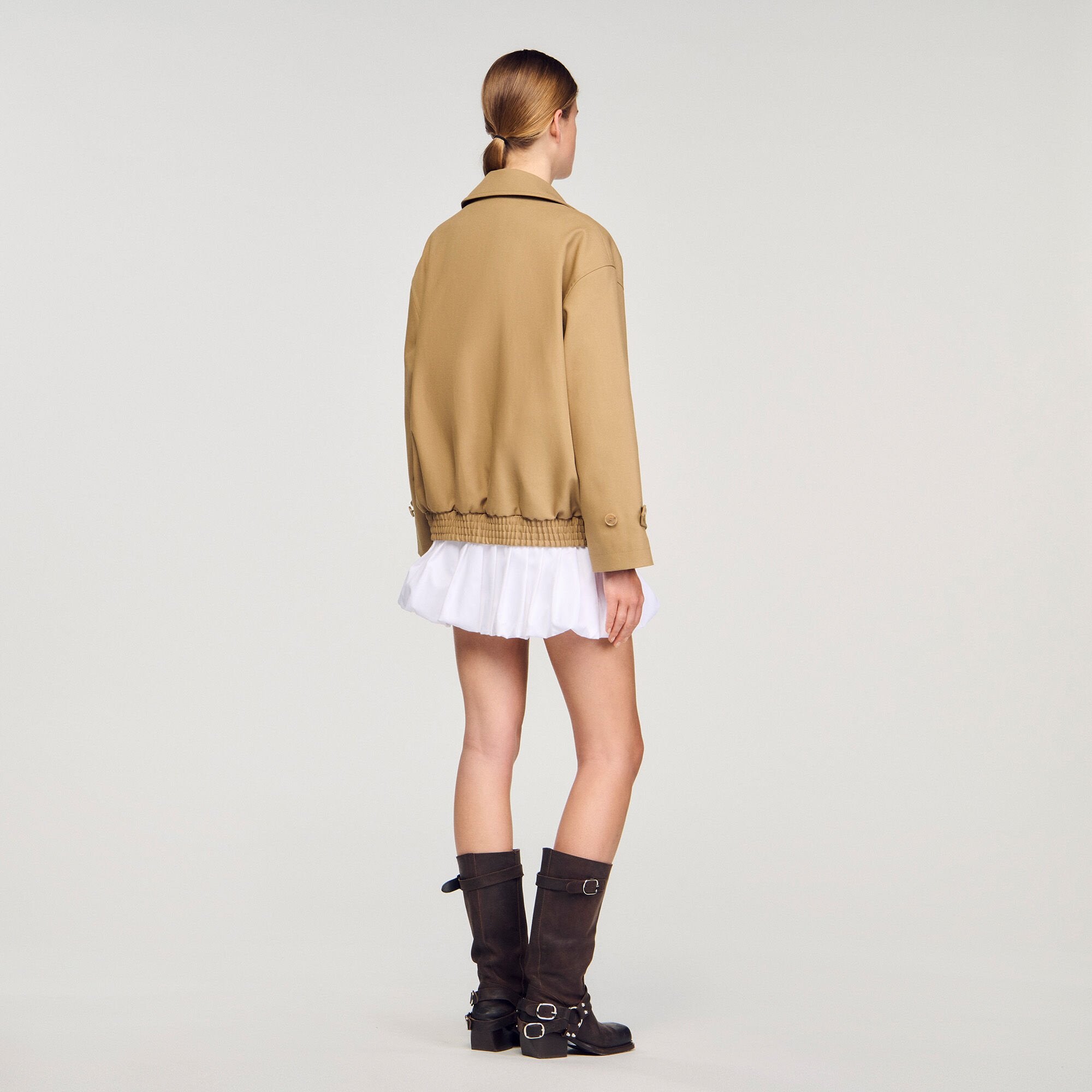 Sandro Women Short oversized trench coat
