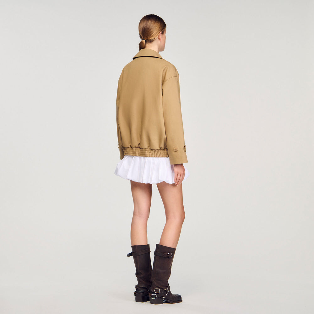 Sandro Women Short oversized trench coat