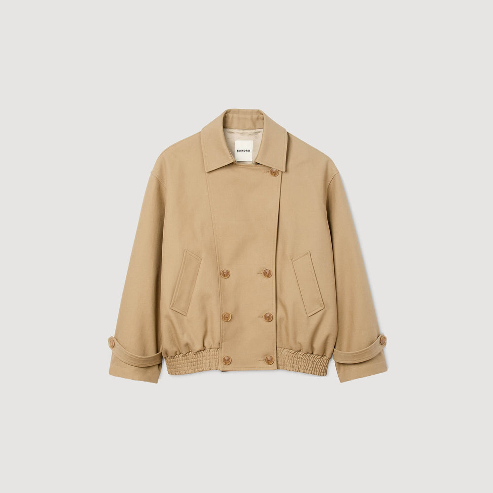 Sandro Women Short oversized trench coat
