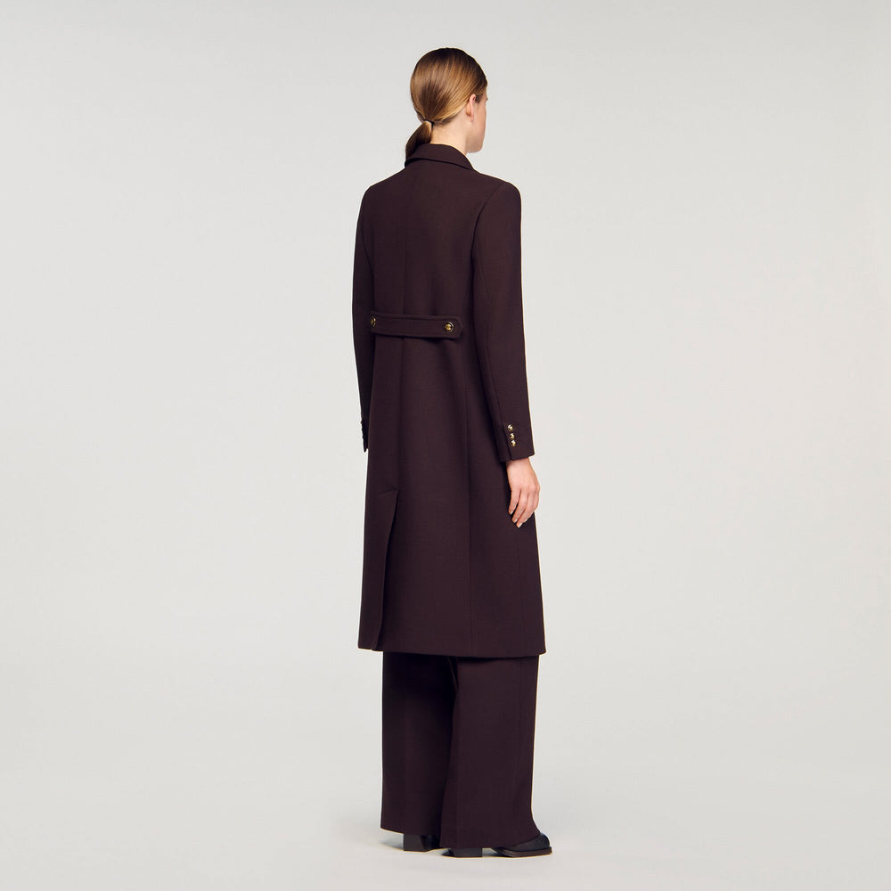 Sandro Women Long double-breasted coat