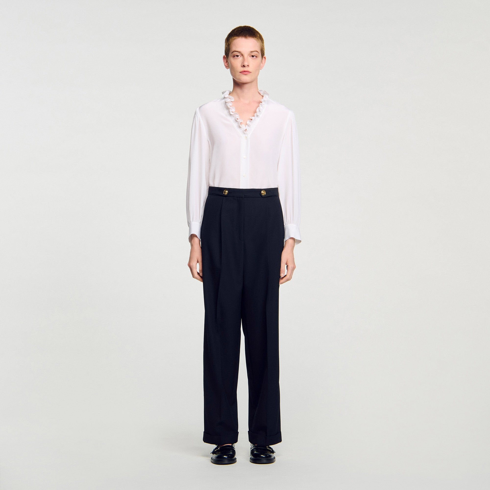 Sandro Women Straight-leg trousers