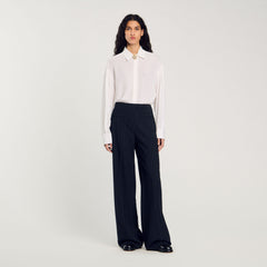Sandro Women Chalk-striped trousers