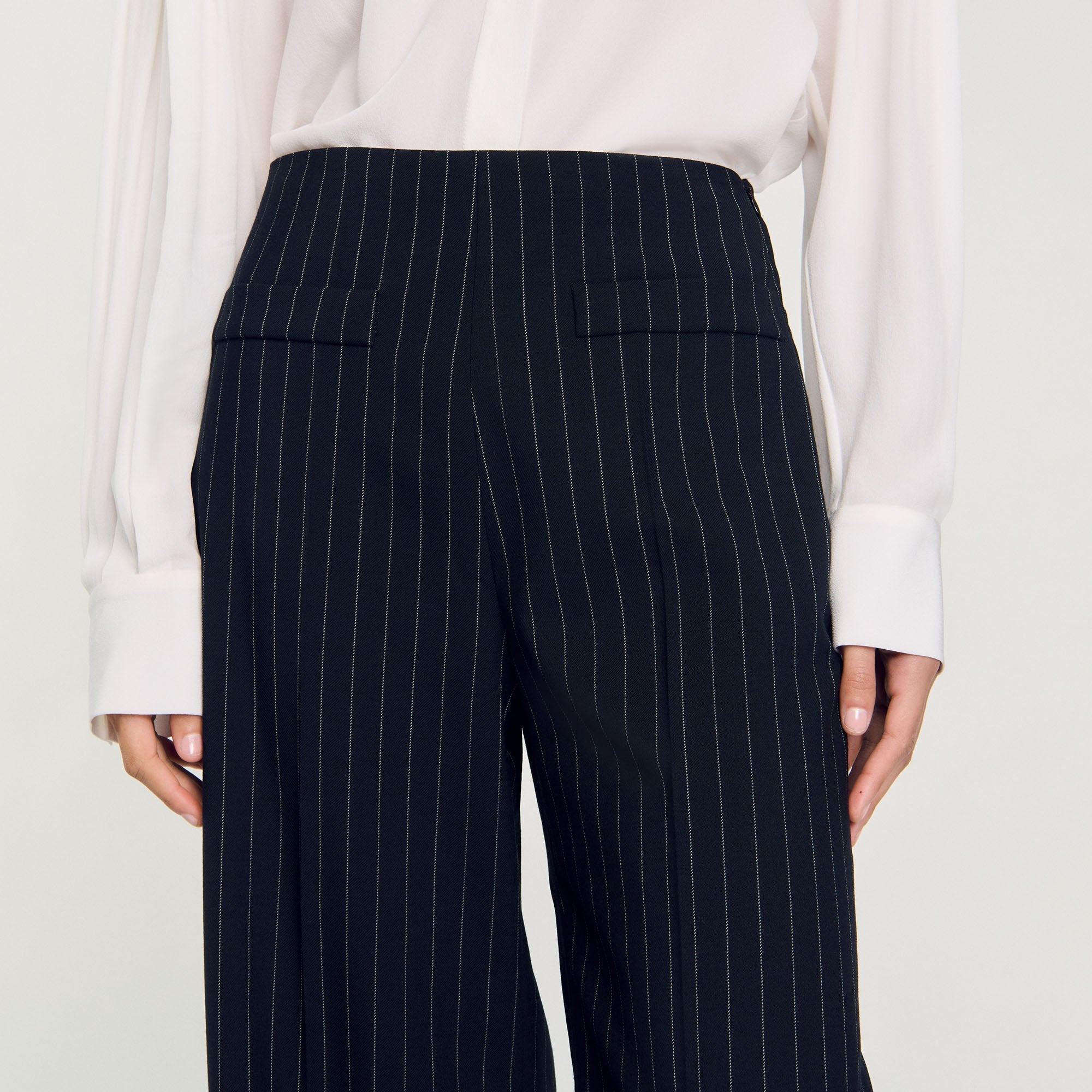 Sandro Women Chalk-striped trousers