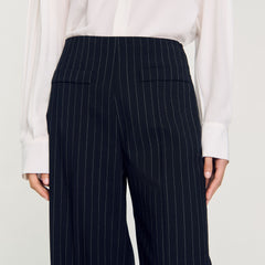 Sandro Women Chalk-striped trousers