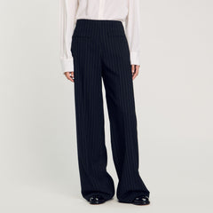 Sandro Women Chalk-striped trousers