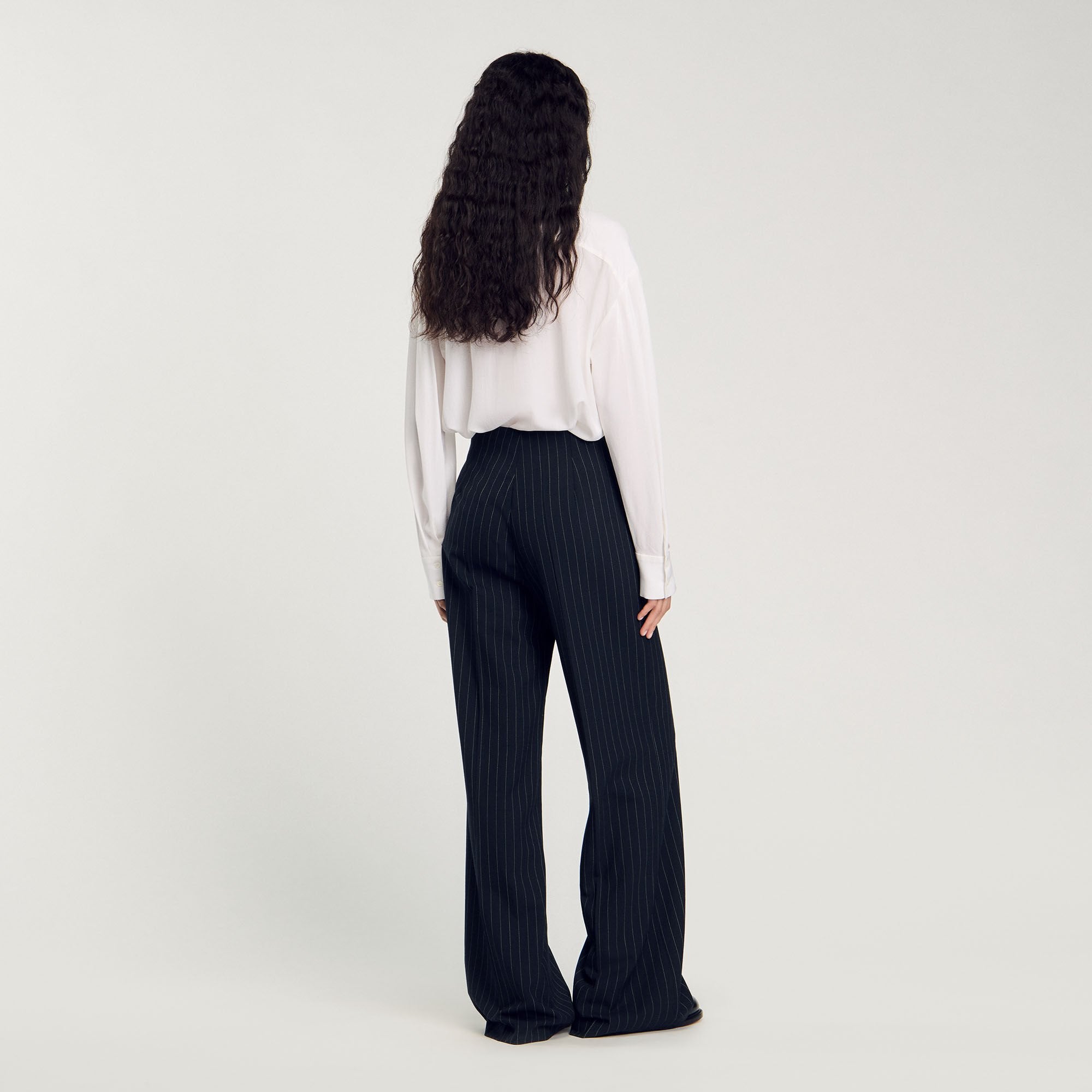 Sandro Women Chalk-striped trousers