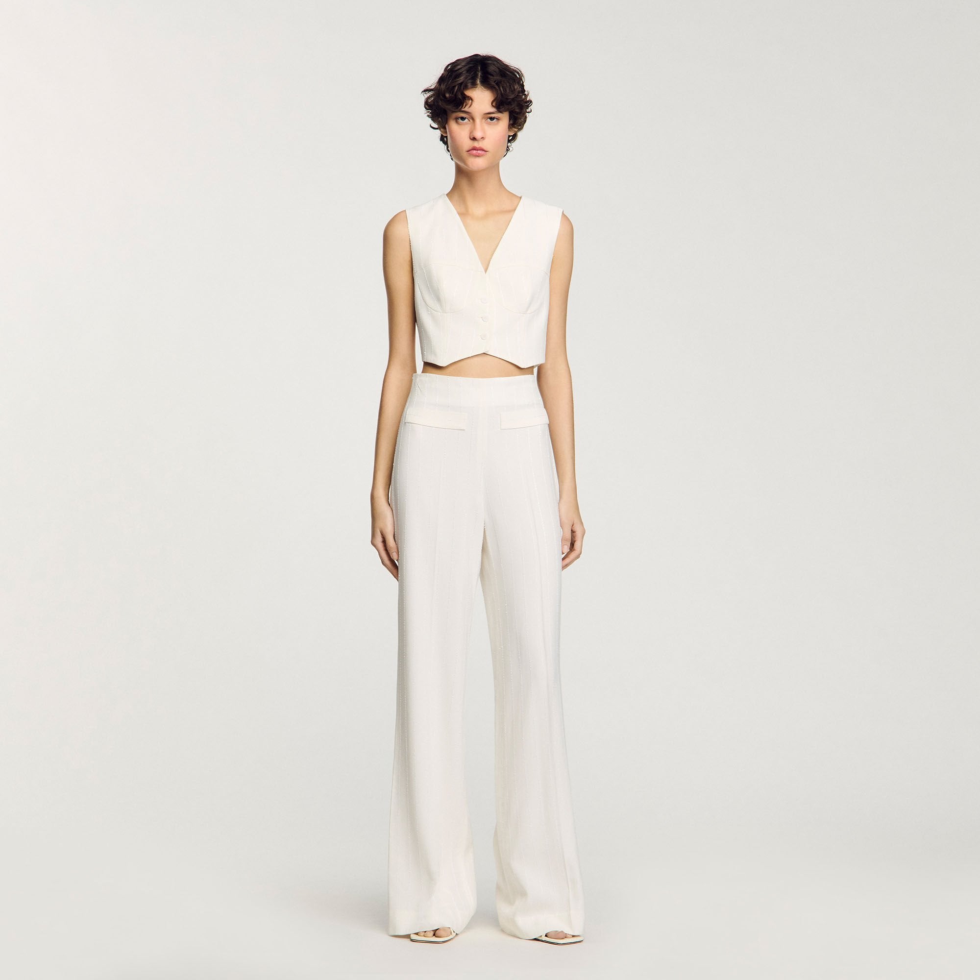 Sandro Women Sequin suit trousers